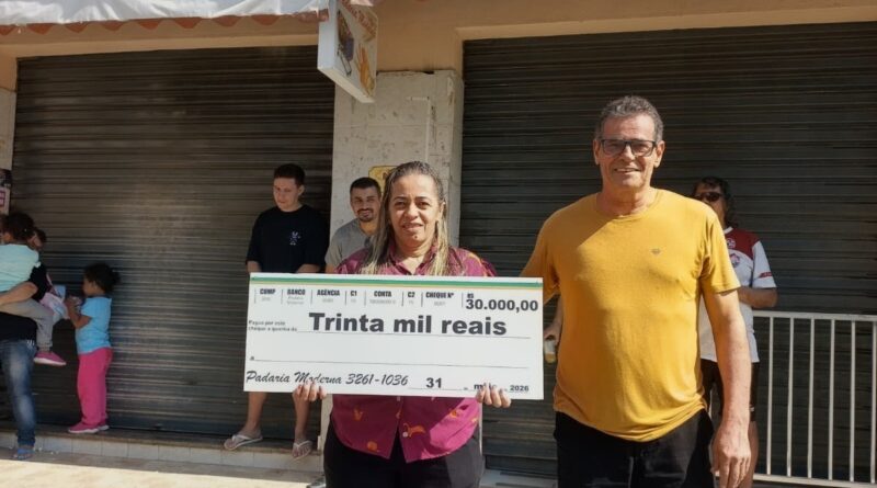 Padaria Moderna celebra 30 anos de história com sorteio de R$ 30 mil, homenagens e participação de cerca de 1.500 clientes em São João Nepomuceno