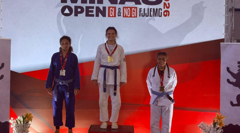 Rio Novo conquista títulos no Open Muriaé de Jiu-Jitsu 2026 com atletas mirins e juvenis