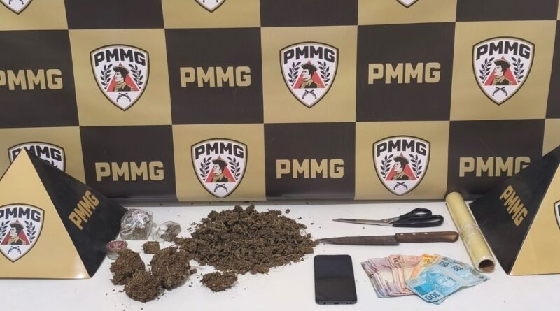 Tráfico de drogas é identificado, durante atendimento de suspeita de violência doméstica em São João Nepomuceno