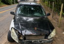 Embriaguez ao volante: Acidente entre caminhão-baú e automóvel de passeio resulta em motorista detido na MG-133, em Tabuleiro