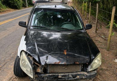 Embriaguez ao volante: Acidente entre caminhão-baú e automóvel de passeio resulta em motorista detido na MG-133, em Tabuleiro