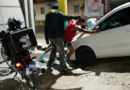 Motorista fica ferido após carro atingir portão na Rua dos Henriques, em São João Nepomuceno