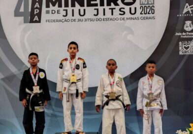 Equipe de Rio Novo conquista cinco medalhas na 4ª Etapa do Campeonato Mineiro de Jiu-Jítsu em Juiz de Fora